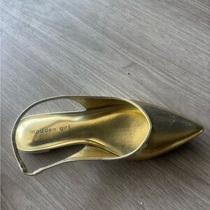 Madden Girl Gold Flats & Loafers